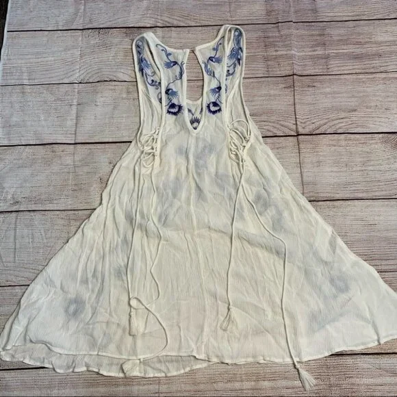 Free People White Adelaide Festival Slip Dress Size Xs - Picture 9 of 13
